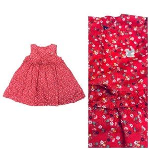 Sergent Major Button Up Red Floral Dress - 6 Months | 6M